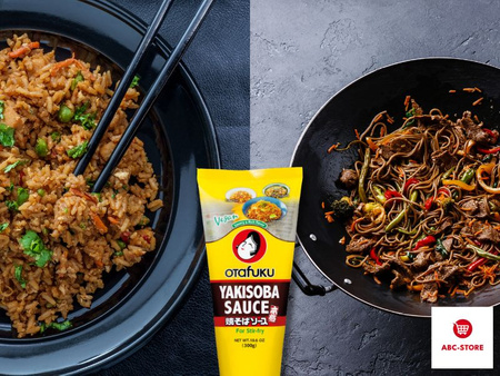 Sos yakisoba japoński do stir fry ryż makaron wegański sauce otafuku 300g